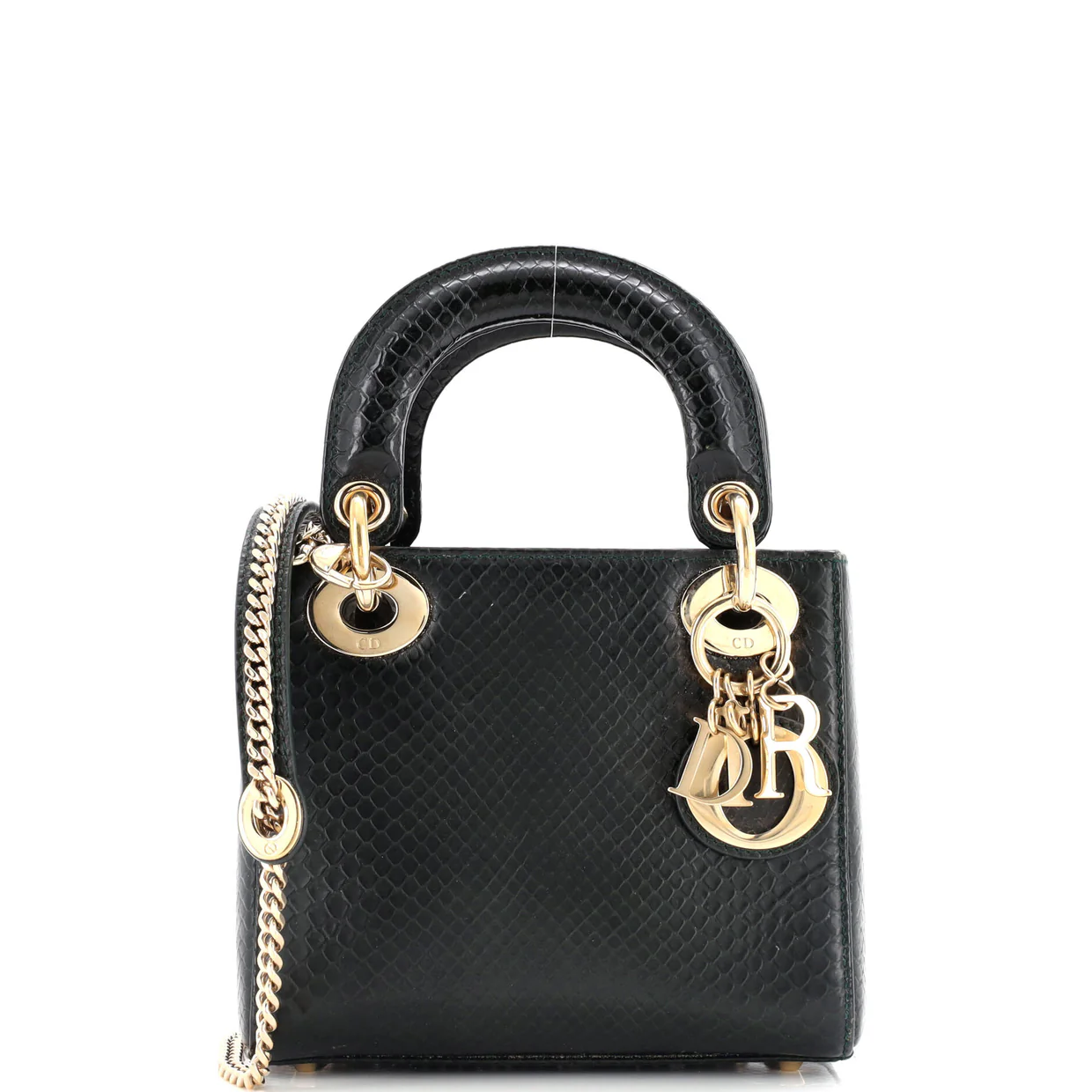 Lady Dior Chain Bag Python Mini - Deep Luxury