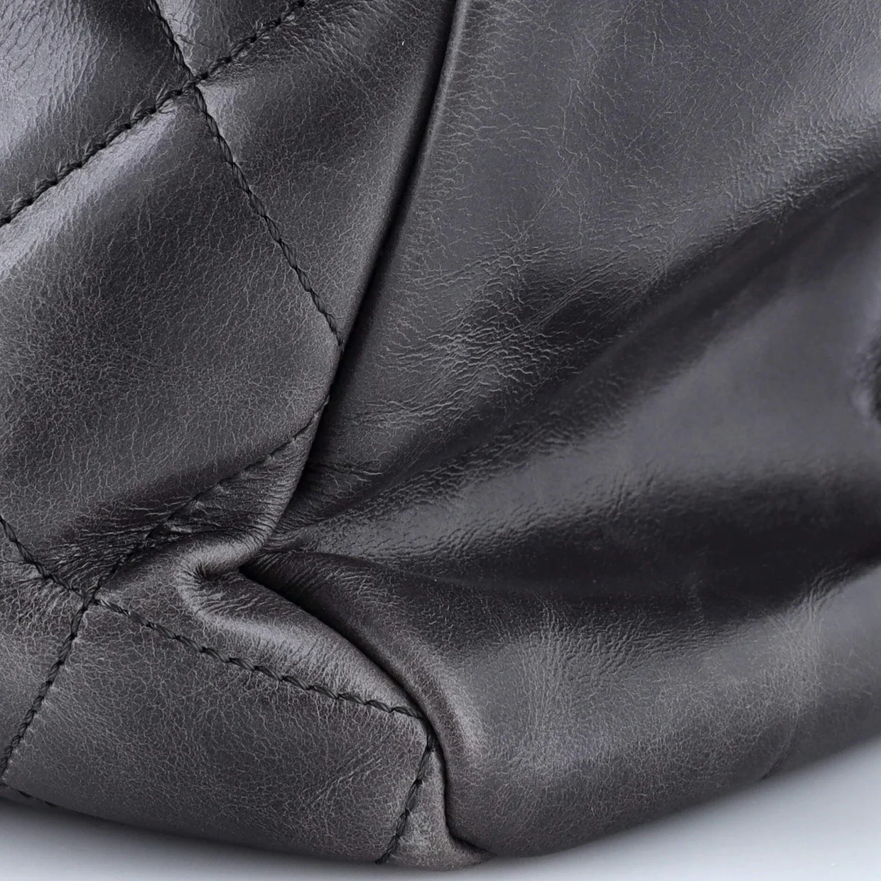 CC Delivery Tote Quilted Glazed Calfskin Large - Deep Luxury