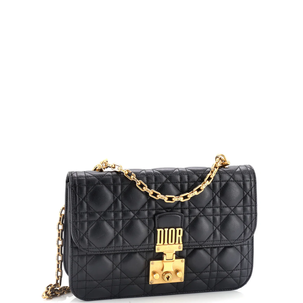 Dioraddict Flap Bag Cannage Quilt Lambskin Medium - Deep Luxury