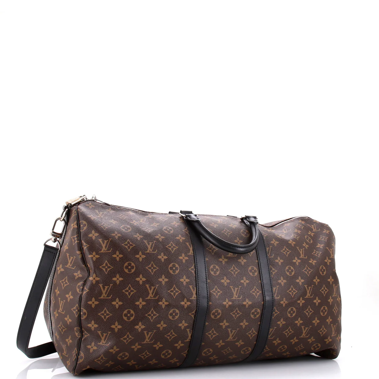 Keepall Bandouliere Bag Macassar Monogram Canvas 55 - Deep Luxury