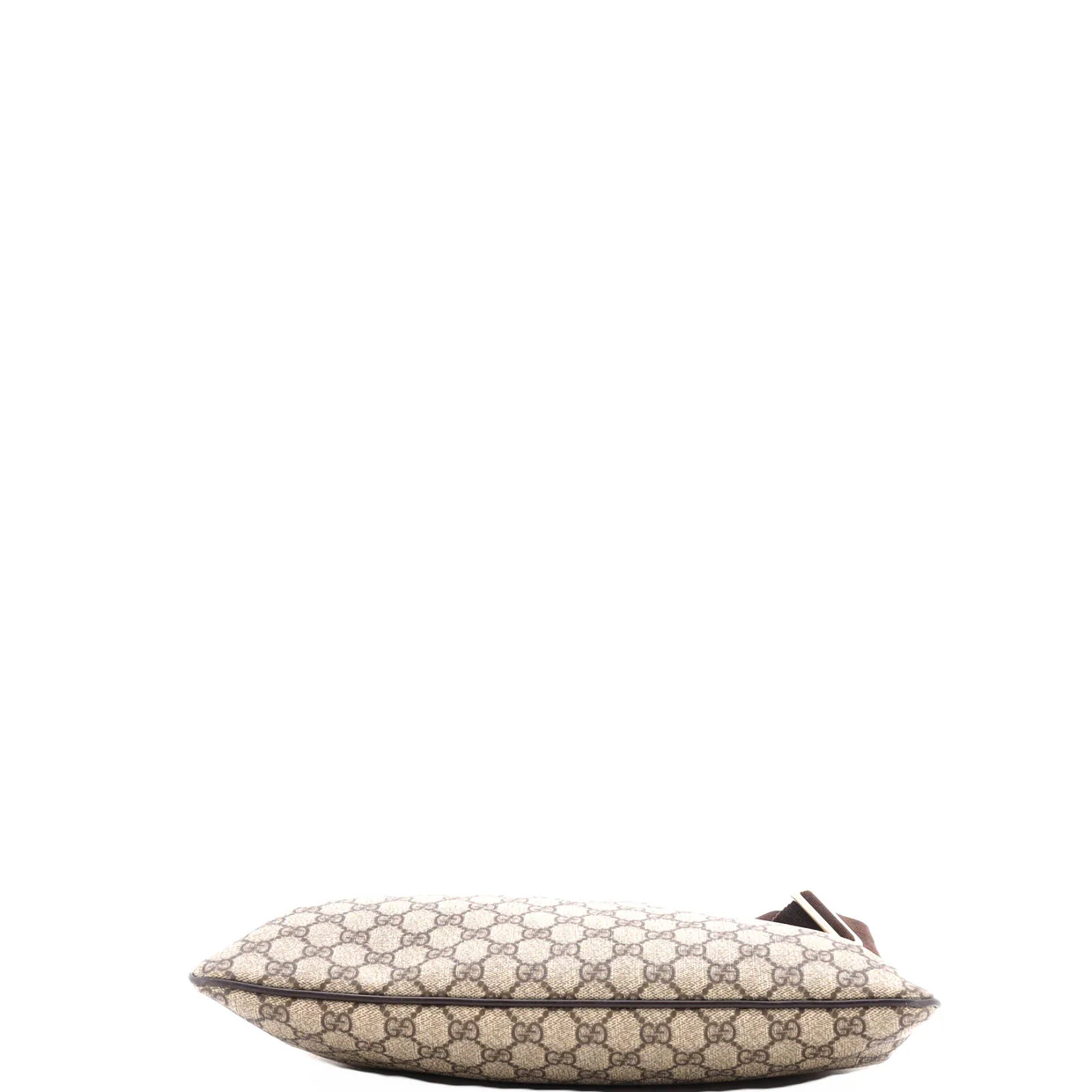 Zip Top Messenger Bag GG Coated Canvas Large - Deep Luxury