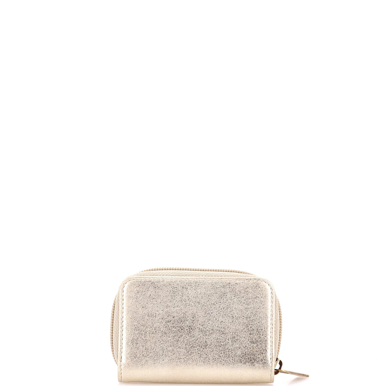 Timeless Zip Around Coin Purse Goatskin Compact - Deep Luxury