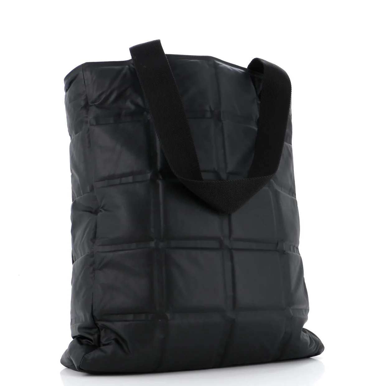 Open Tote Embossed Padded Leather Tall - Deep Luxury