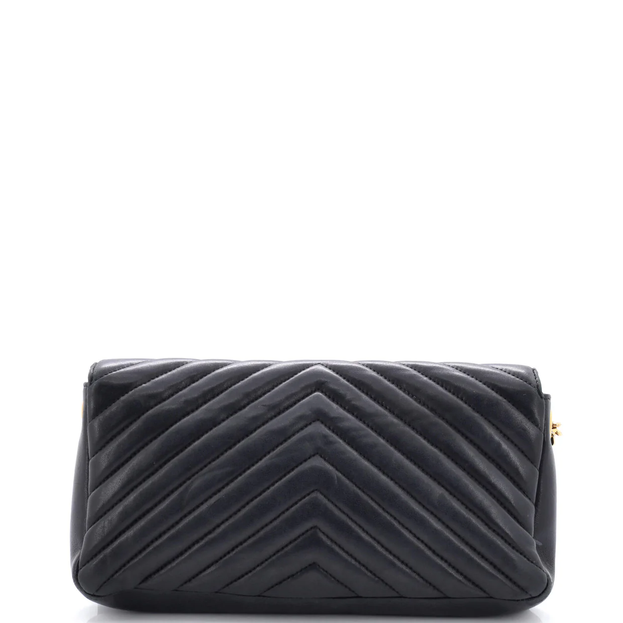 Kate 99 Flap Bag Chevron Leather Medium - Deep Luxury