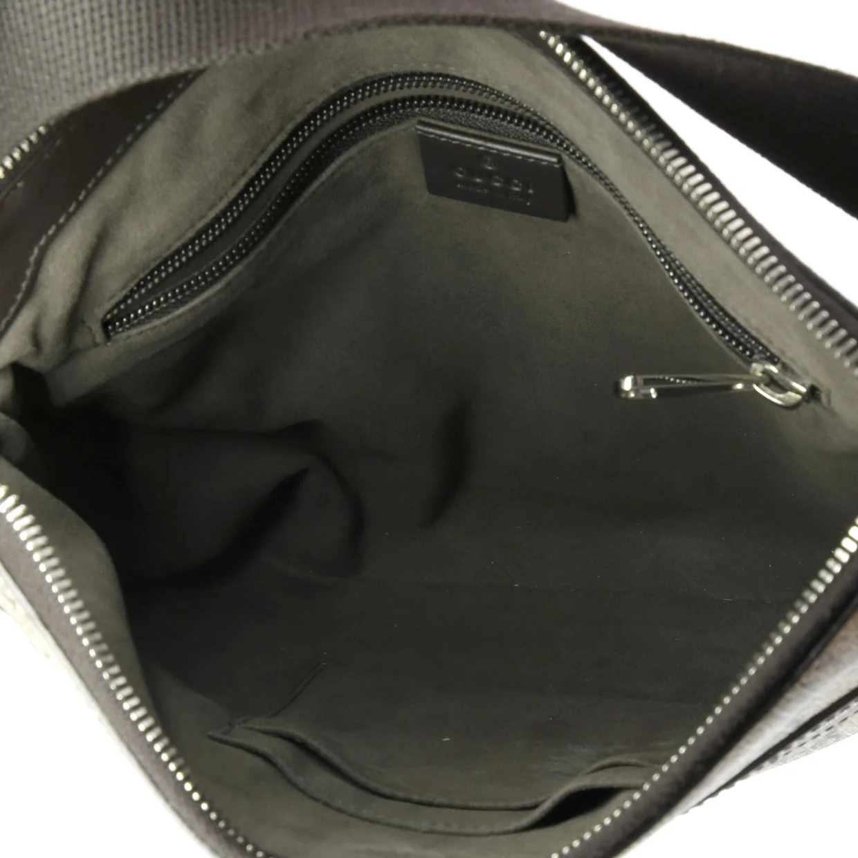 Front Zip Messenger GG Coated Canvas Medium - Deep Luxury