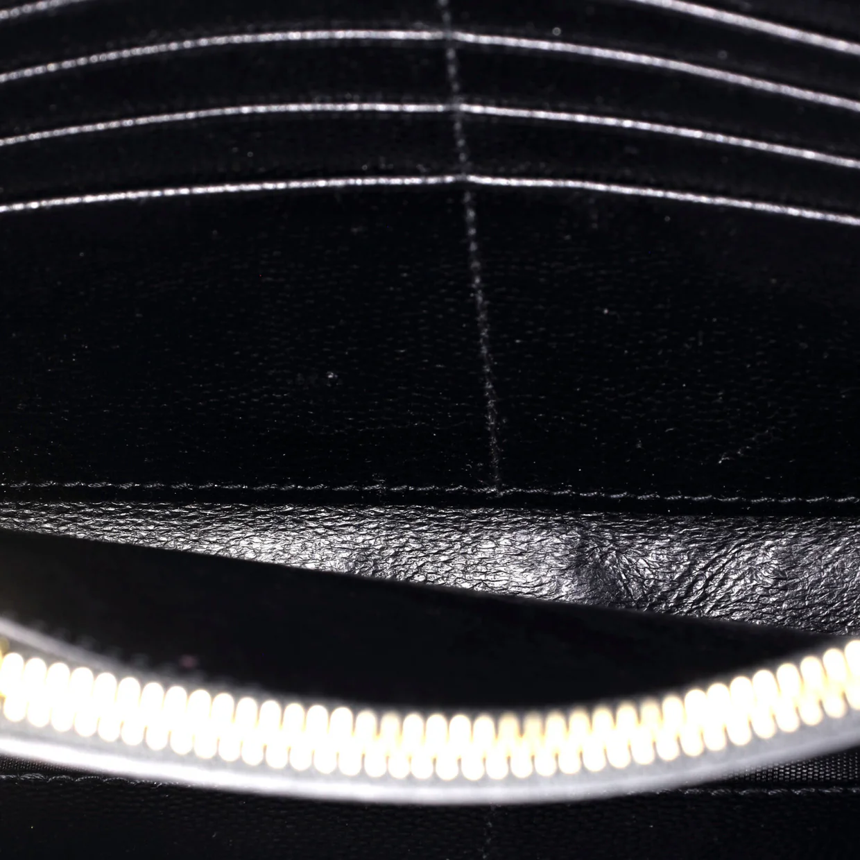 Classic Monogram Wallet on Chain Matelasse Chevron Leather Medium - Deep Luxury