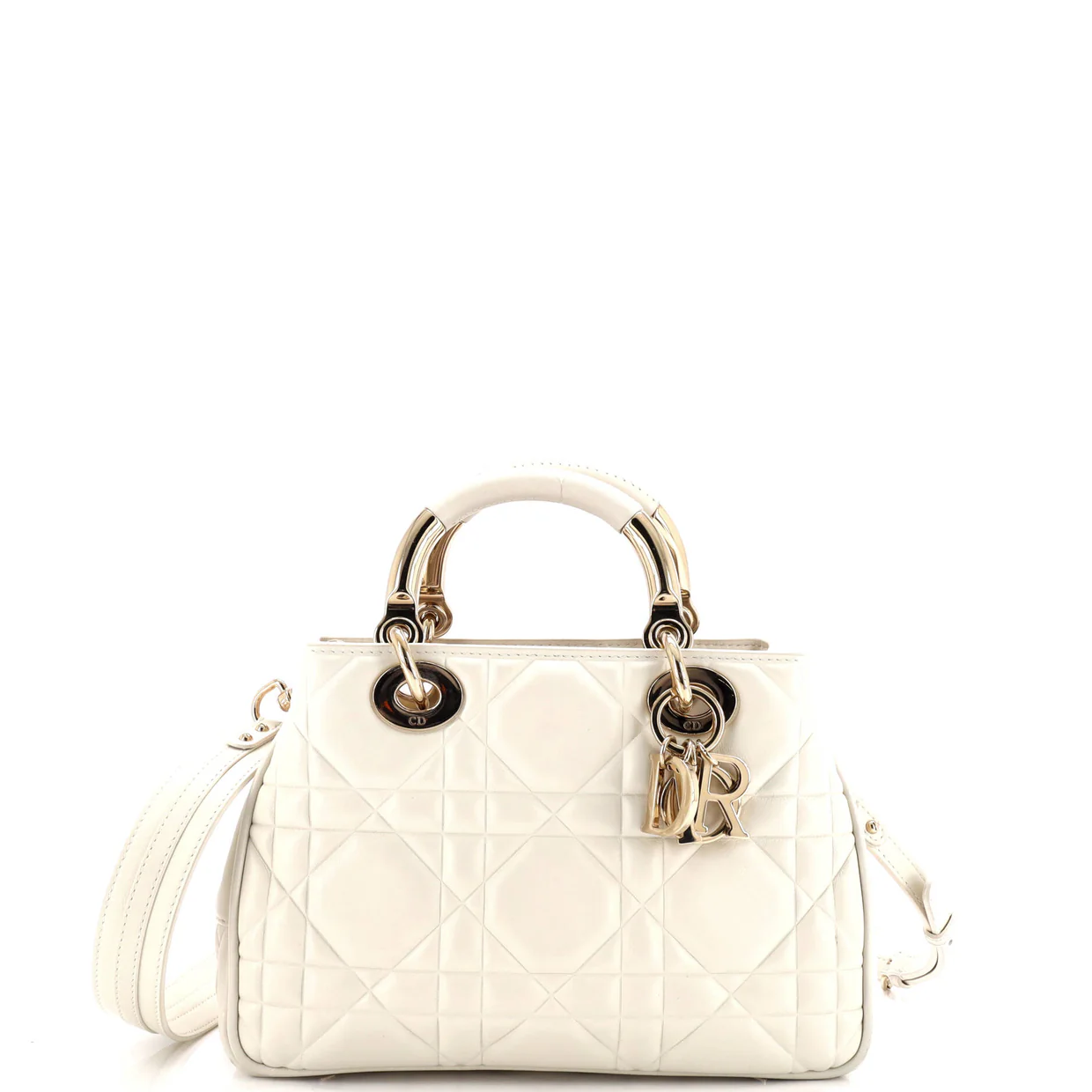 Lady 95.22 Bag Cannage Embossed Leather Small - Deep Luxury