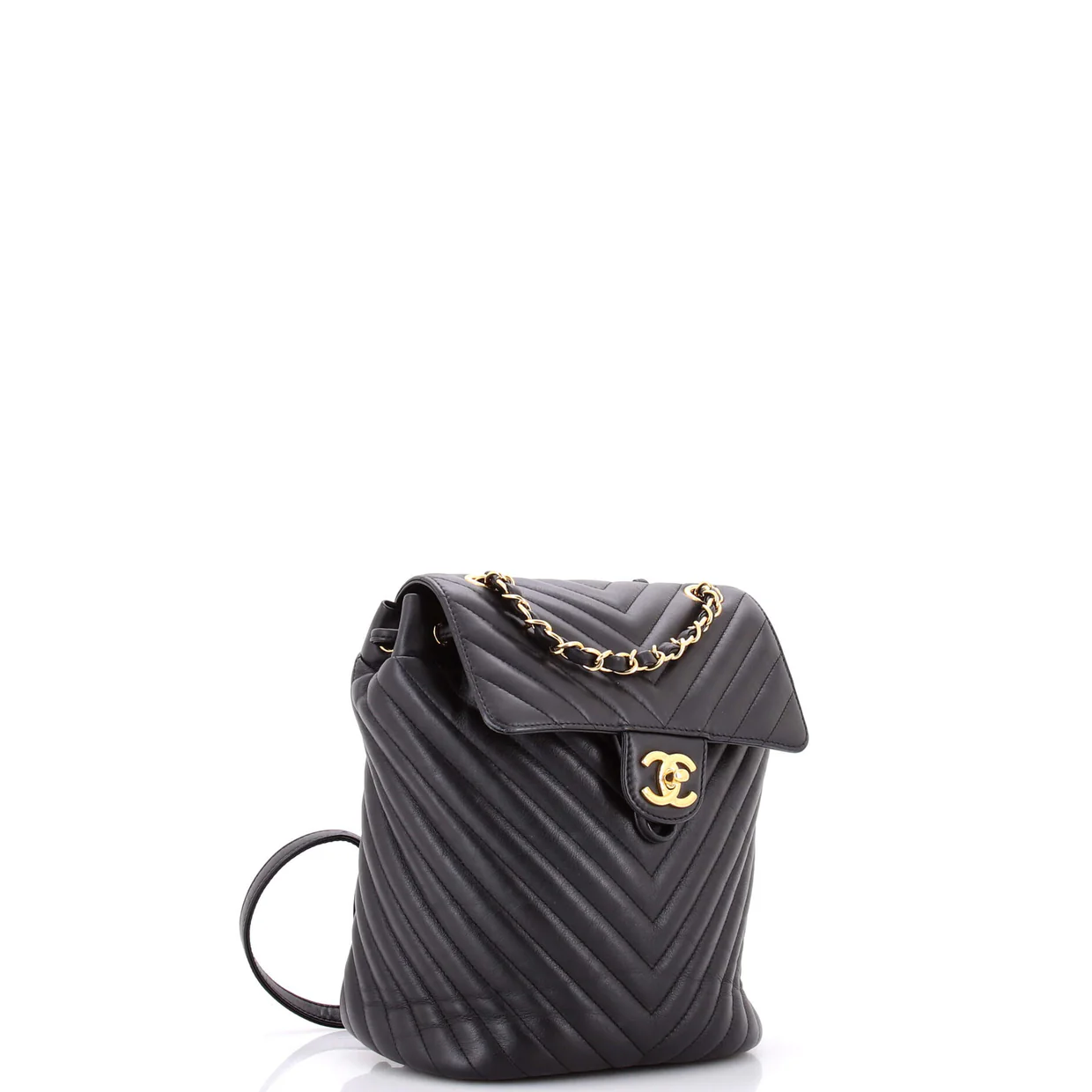 Urban Spirit Backpack Chevron Leather Small - Deep Luxury