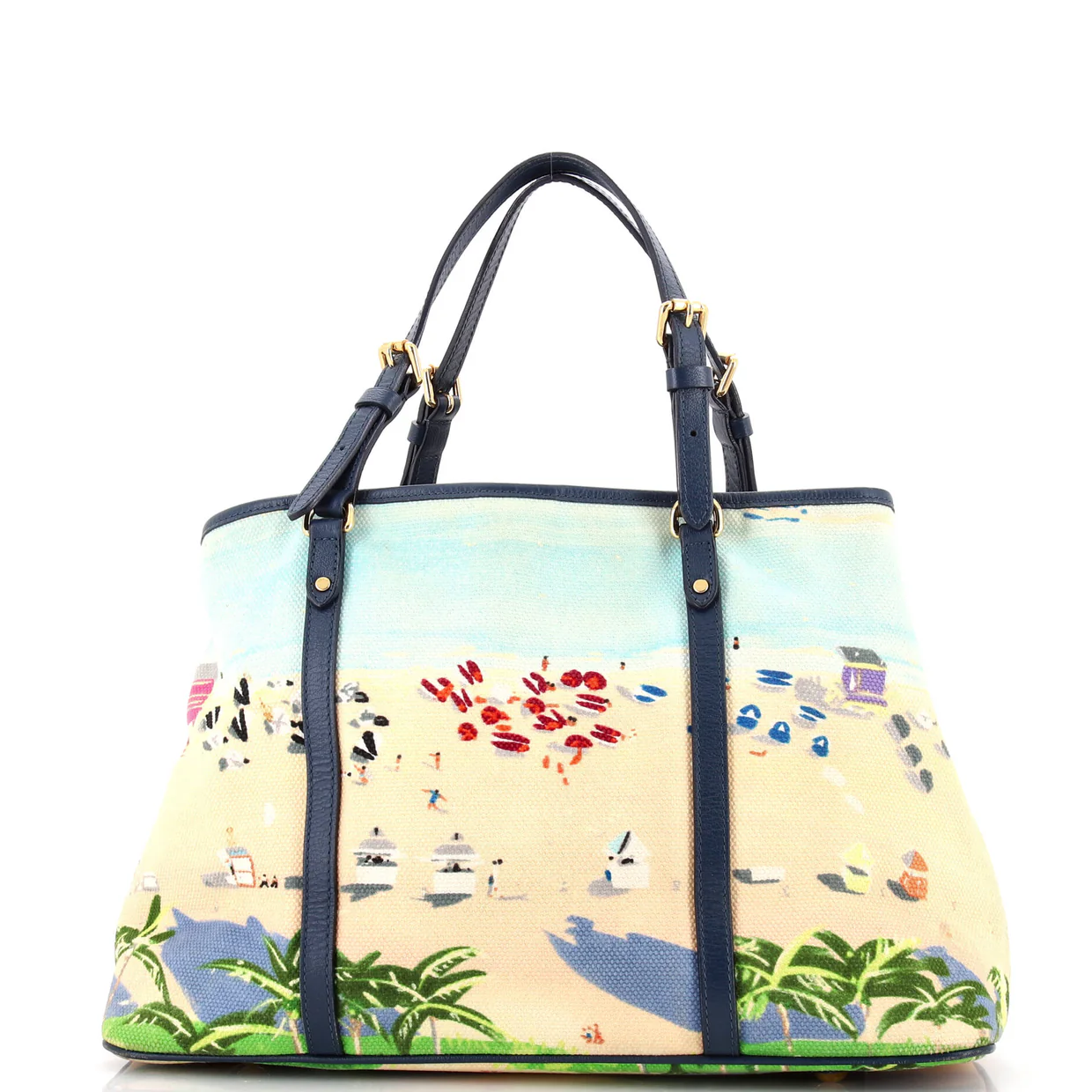 Ailleurs Cabas Limited Edition Printed Canvas PM - Deep Luxury