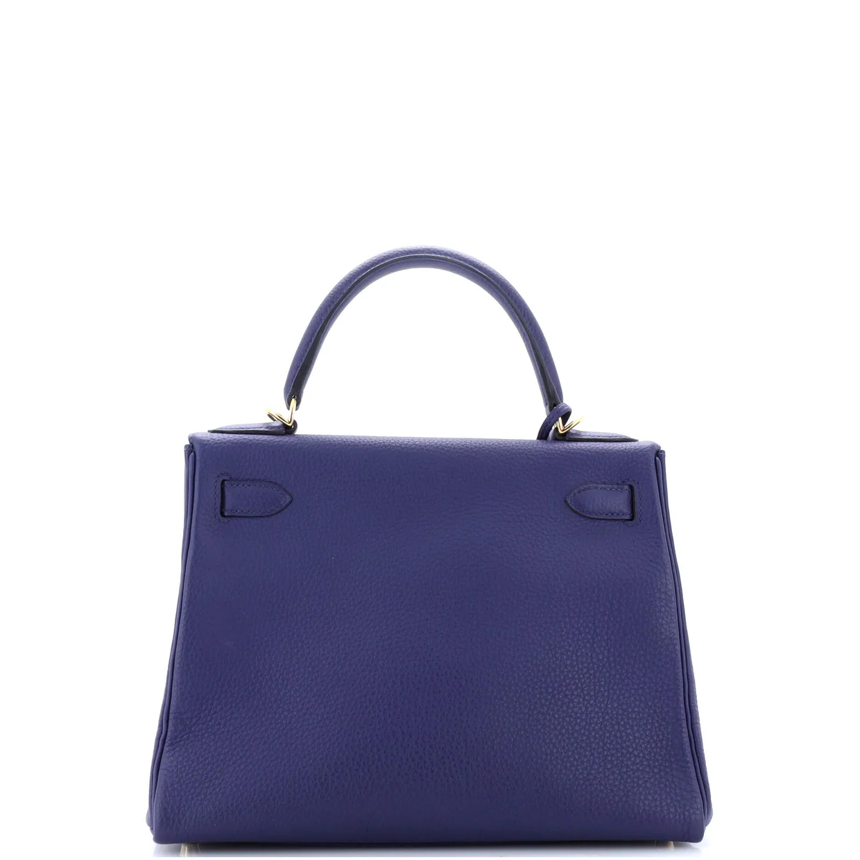 Kelly Handbag Bleu Encre Togo with Gold Hardware 28 - Deep Luxury