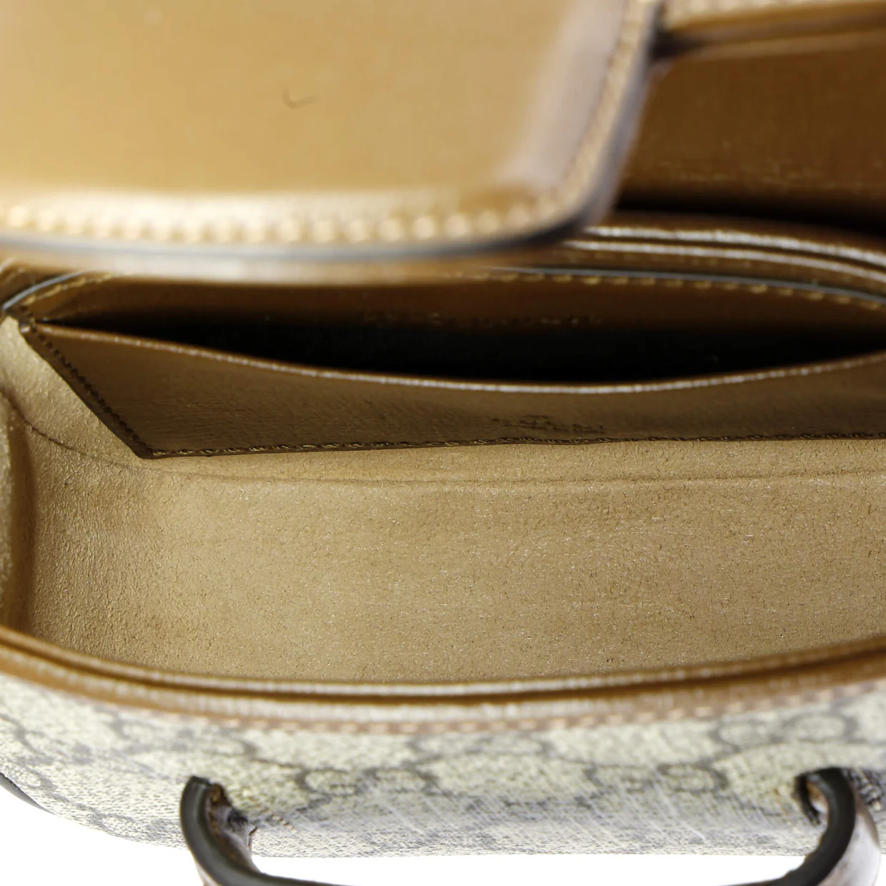 Horsebit 1955 Flap Wallet with Strap GG Coated Canvas - Deep Luxury