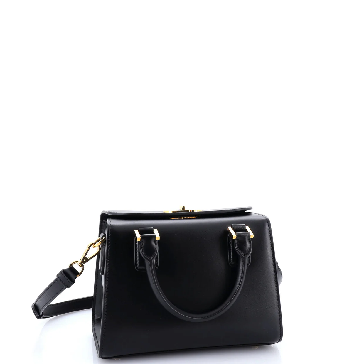 New Line Boston Bag Leather Small - Deep Luxury