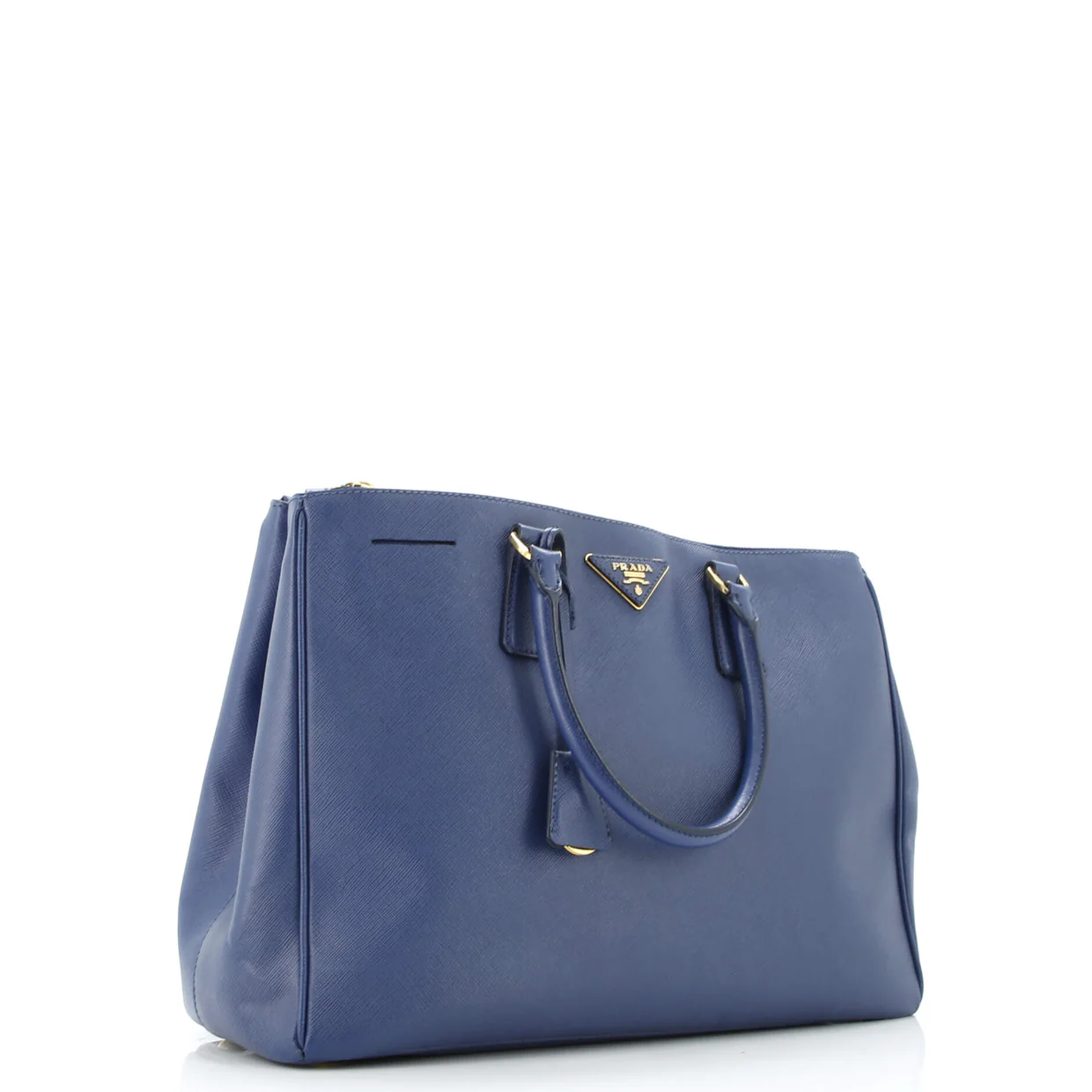 Double Zip Lux Tote Saffiano Leather Large - Deep Luxury