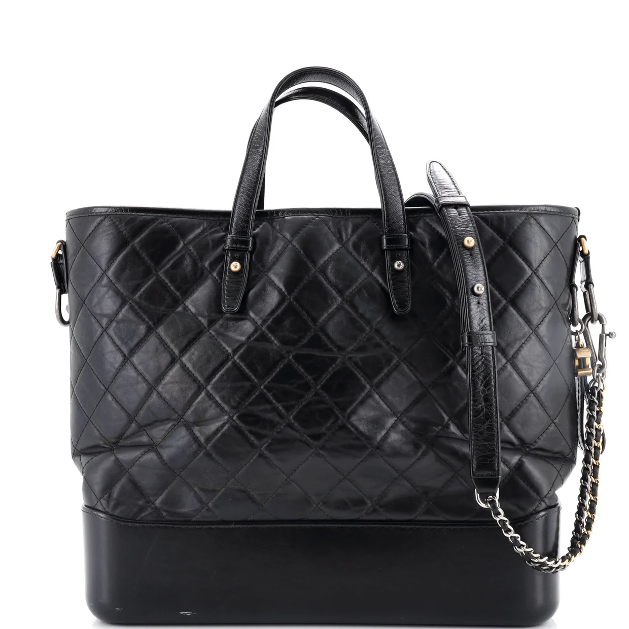 Gabrielle Shopping Tote Quilted Calfskin Large - Deep Luxury