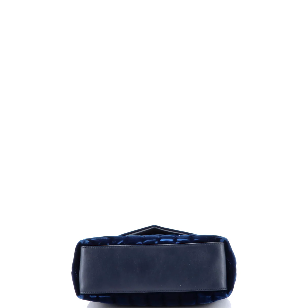 Loulou Shoulder Bag Matelasse Chevron Velvet Small - Deep Luxury