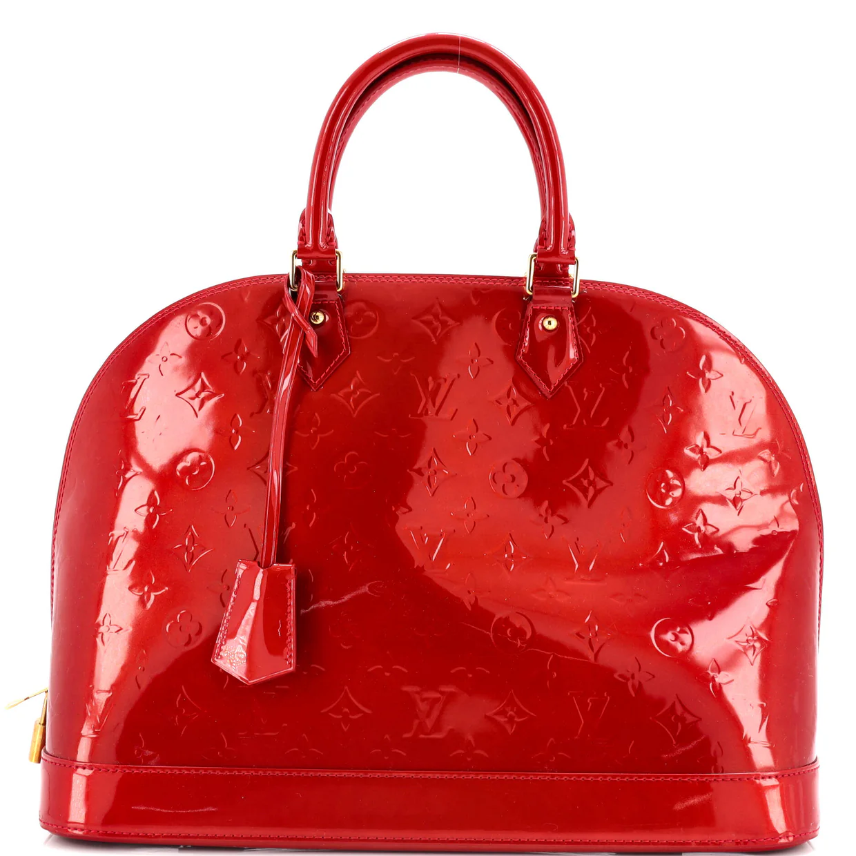 Alma Handbag Monogram Vernis GM - Deep Luxury