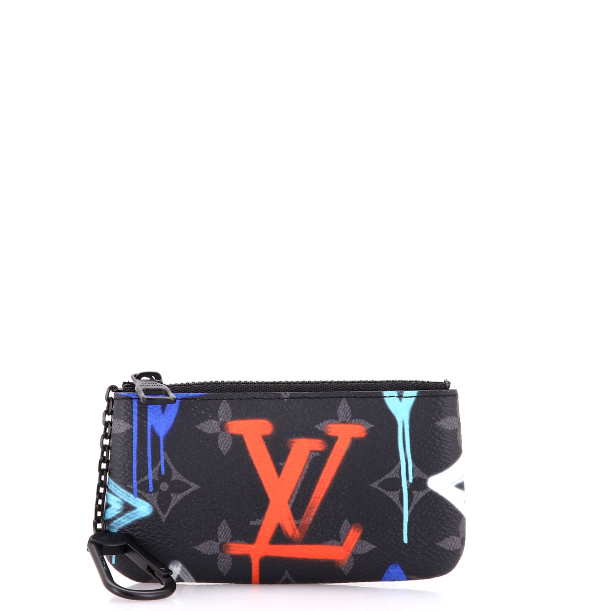 Key Pouch Graffiti Monogram Eclipse Canvas - Deep Luxury