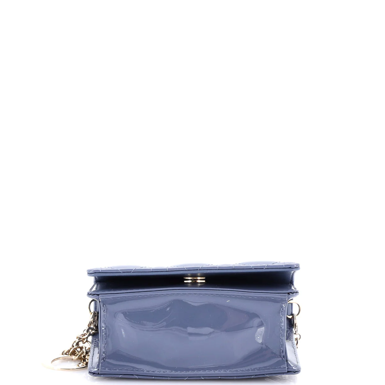 Lady Dior Nano Belt Pouch Cannage Quilt Patent - Deep Luxury