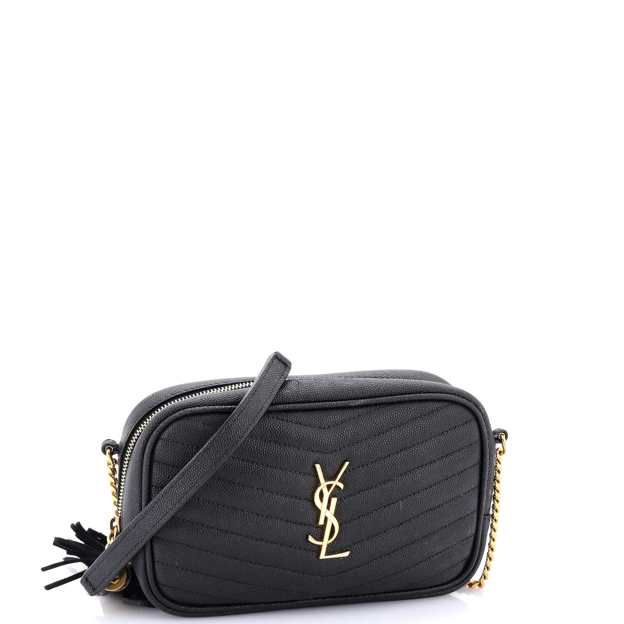 Lou Camera Bag Matelasse Chevron Leather Mini - Deep Luxury