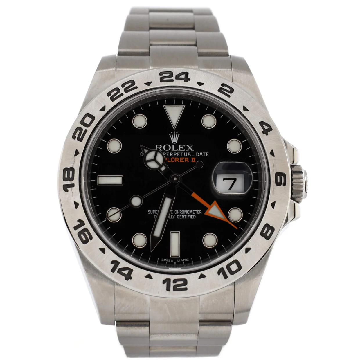 Oyster Perpetual Explorer II Automatic Watch Stainless Steel 42 - Deep Luxury
