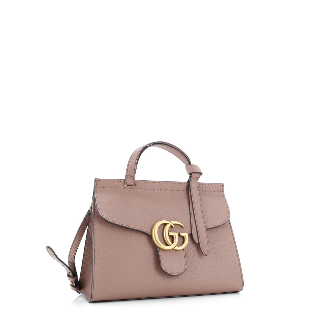 GG Marmont Top Handle Bag Leather Small - Deep Luxury