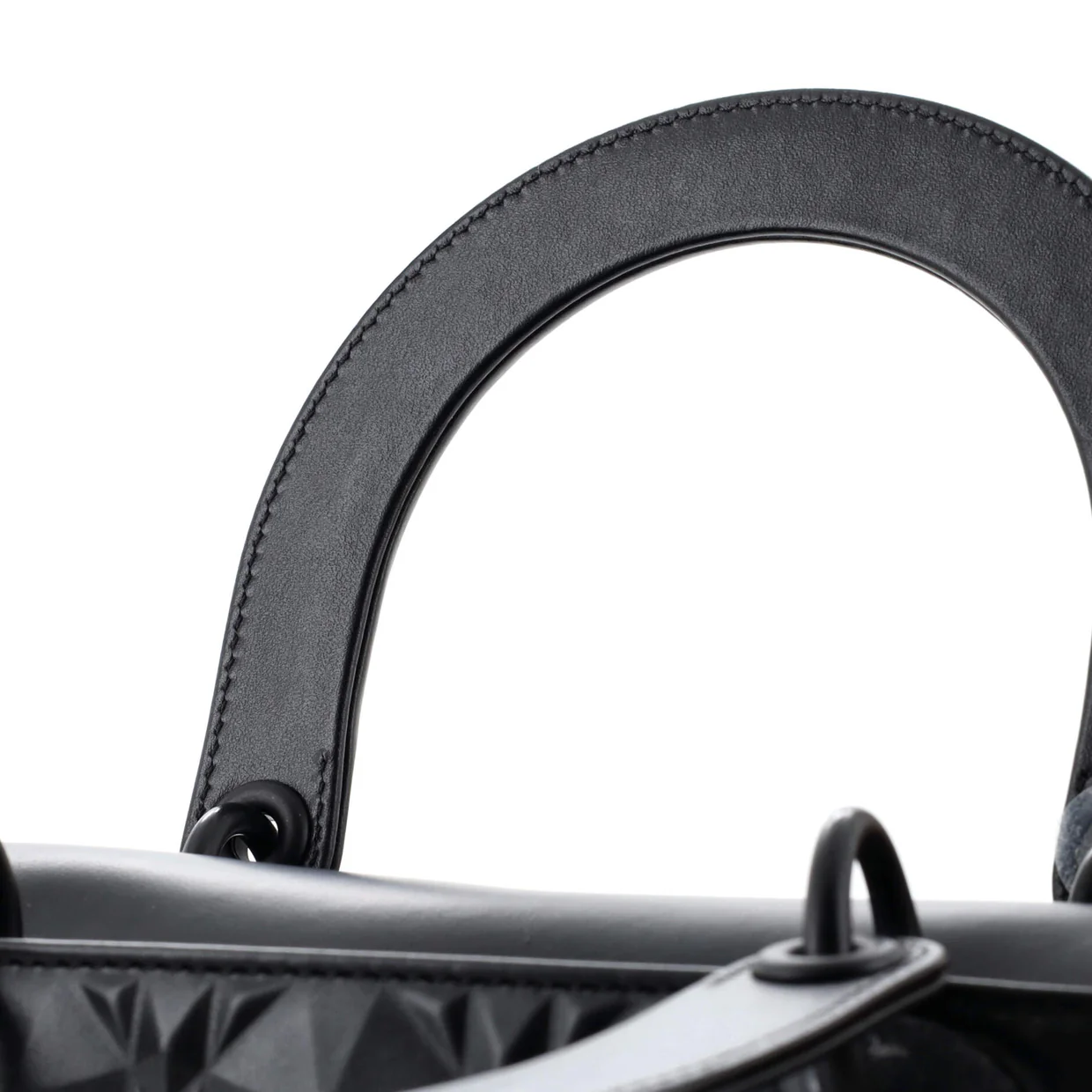 Lady Dior Bag Diamond Motif Cannage Calfskin Medium - Deep Luxury