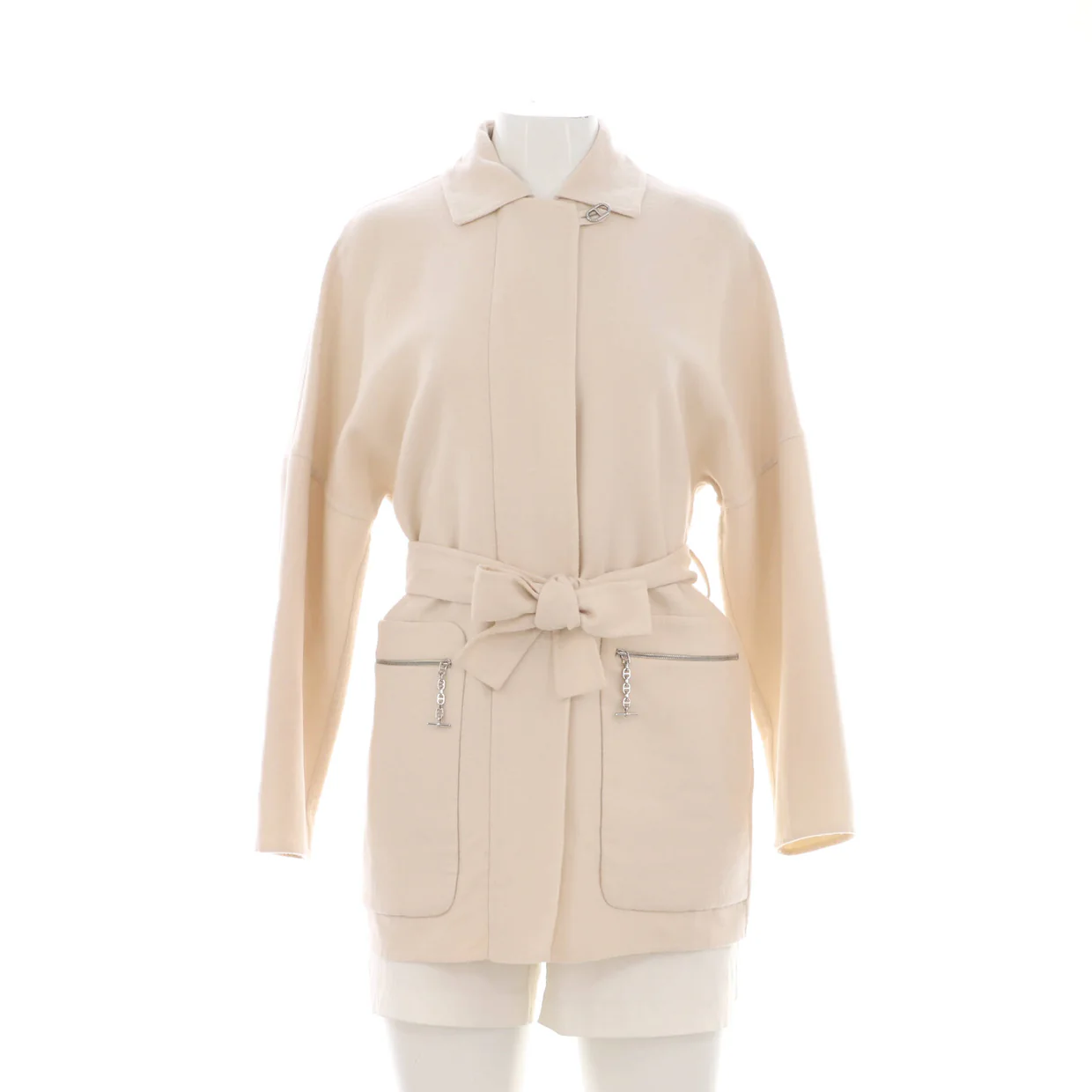 Women's Two Pocket Belted Coat Cashmere - Deep Luxury