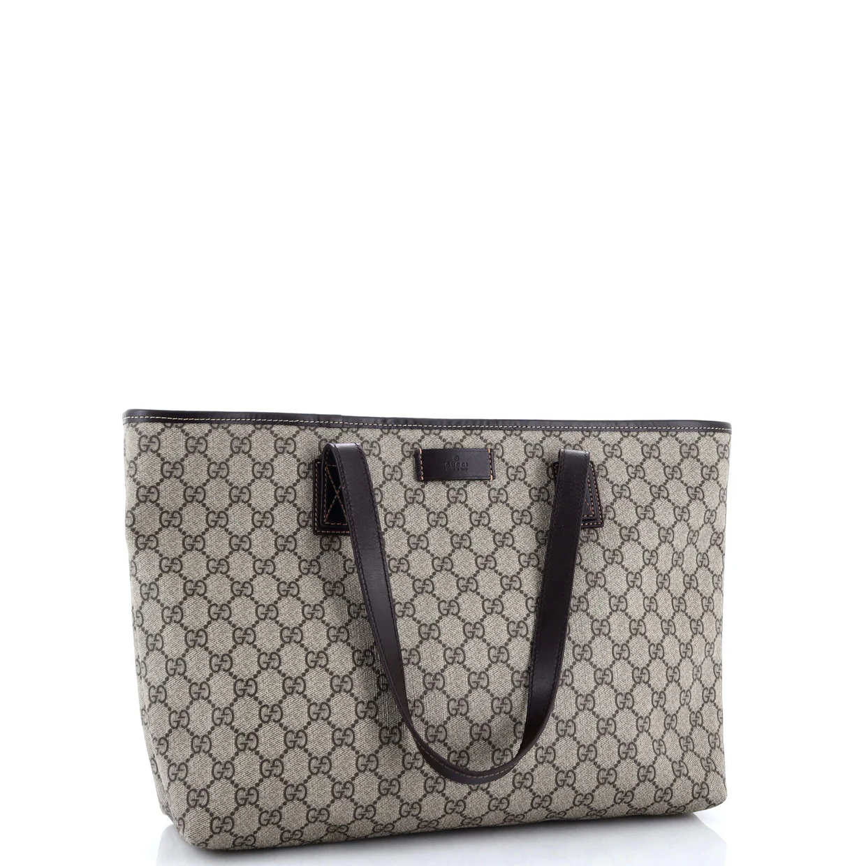 Plus Tote GG Coated Canvas with Leather Medium - Deep Luxury