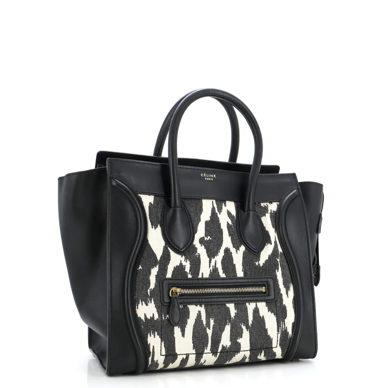 Luggage Bag Printed Canvas and Leather Mini - Deep Luxury