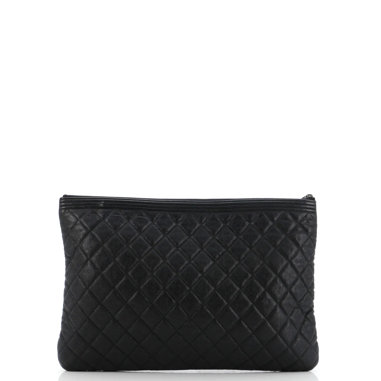 Boy O Case Clutch Quilted Caviar Large - Deep Luxury