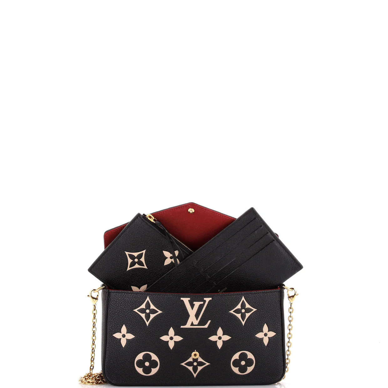 Felicie Pochette Bicolor Monogram Empreinte Giant - Deep Luxury