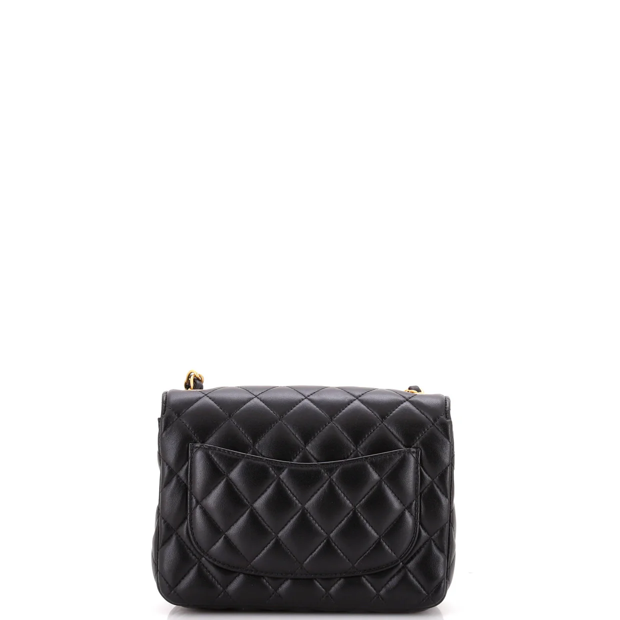 Casino Royale Charms Square Flap Bag Quilted Lambskin with Enamel Small - Deep Luxury