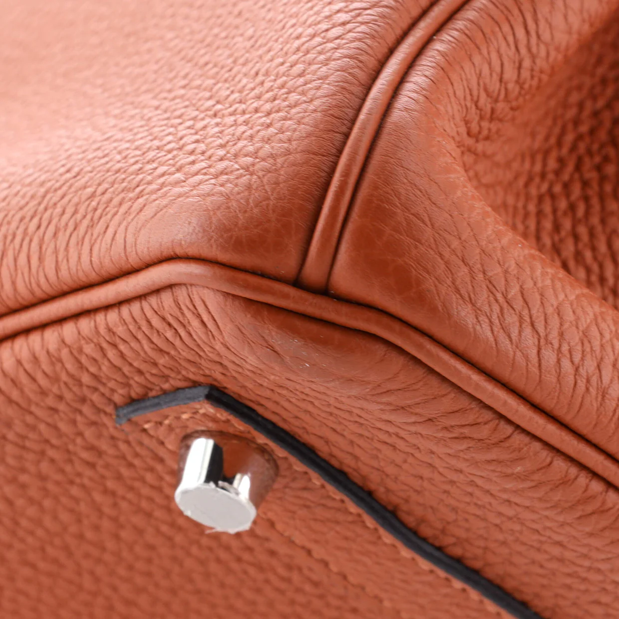 Birkin Handbag Cuivre Togo with Palladium Hardware 30 - Deep Luxury