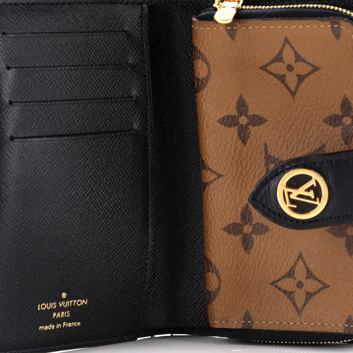 Juliette Wallet Reverse Monogram Canvas - Deep Luxury
