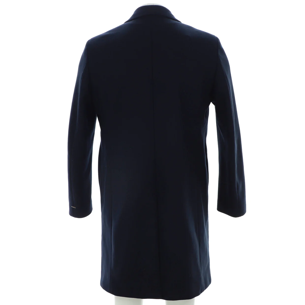 Men's Flower Embossed Coat Wool Blend - Deep Luxury