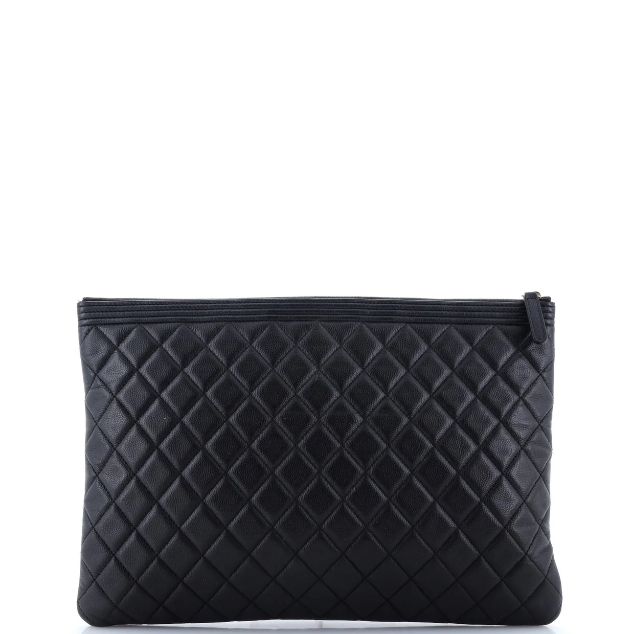 Boy O Case Clutch Quilted Caviar Large - Deep Luxury