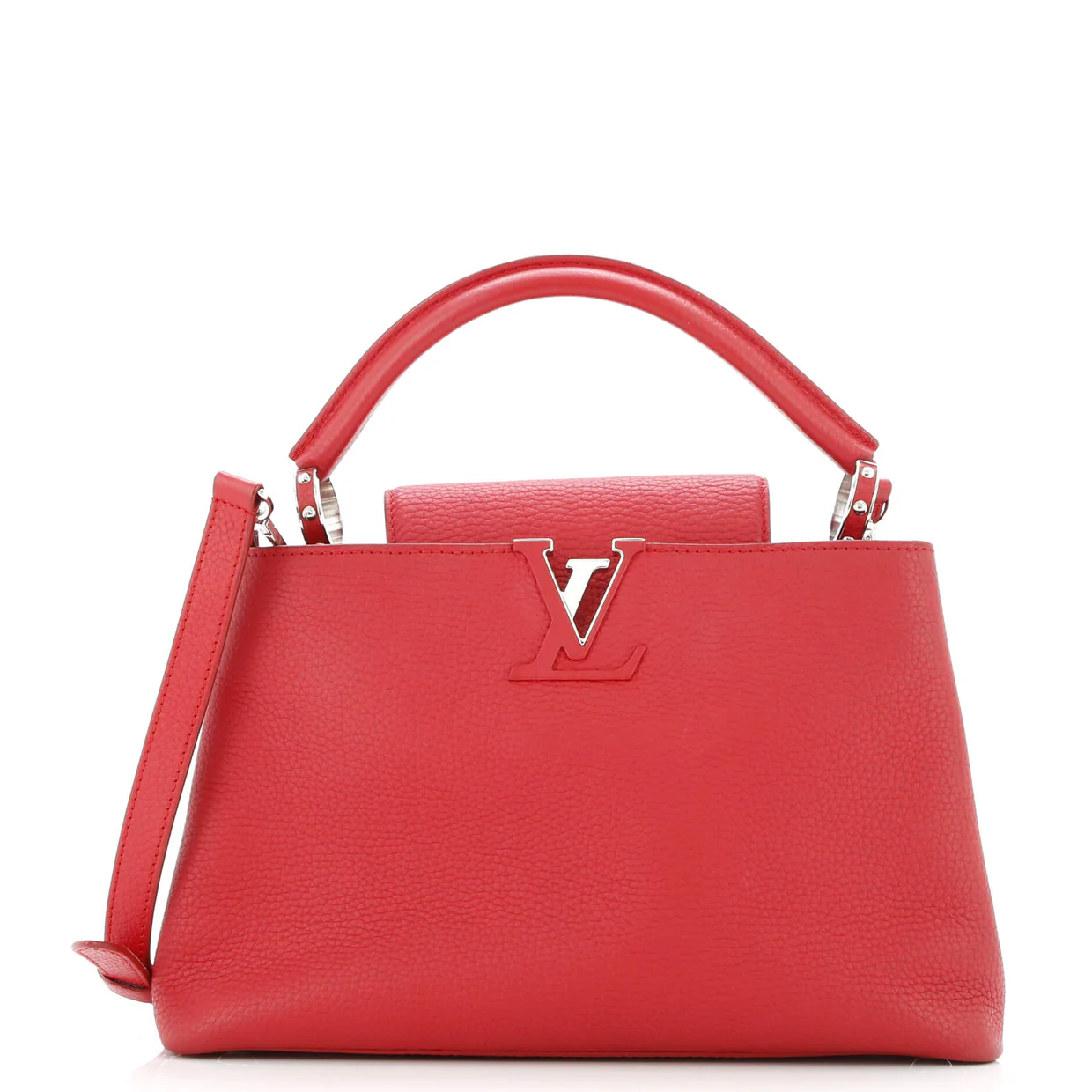 Capucines Bag Leather PM - Deep Luxury