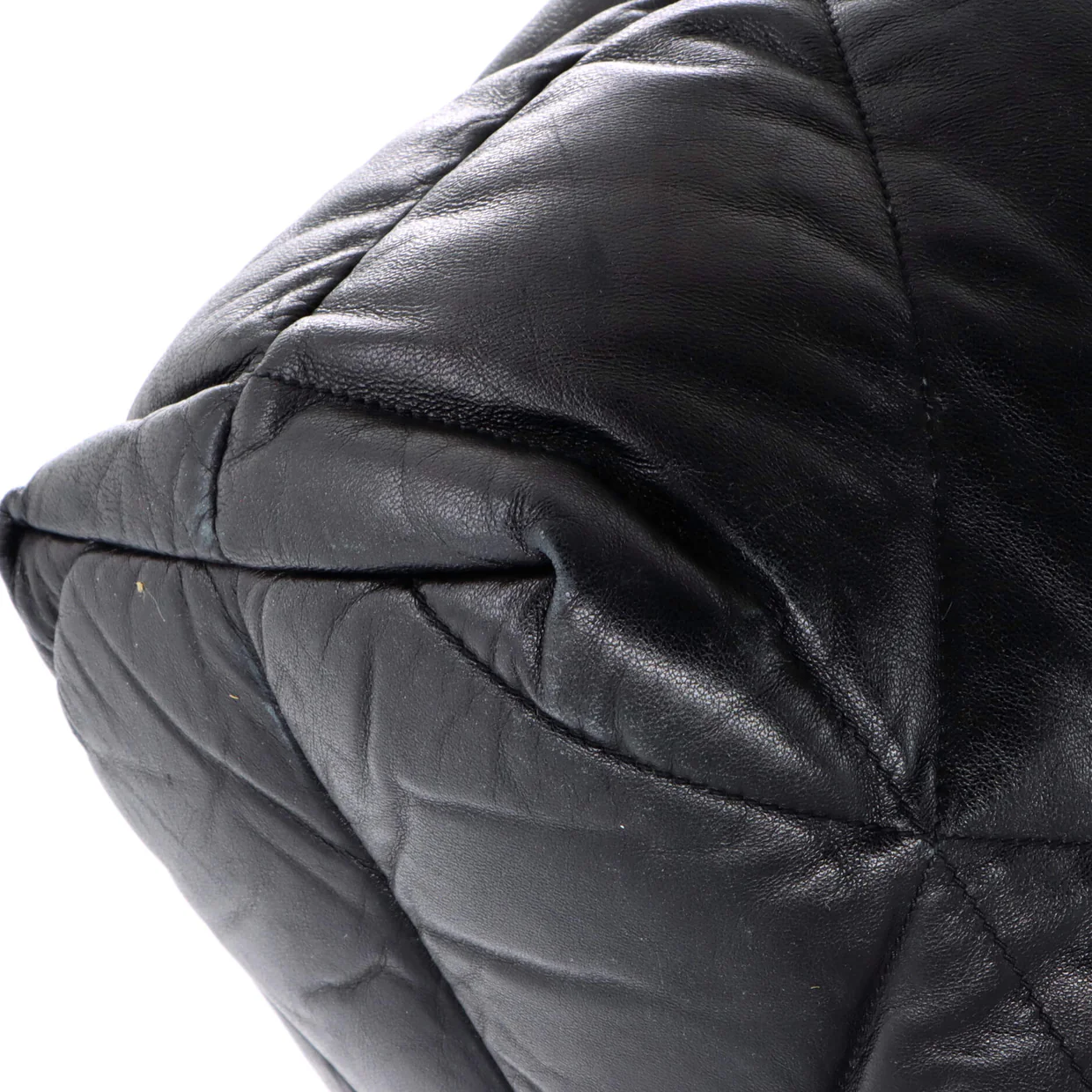 Padded Tote Bag Quilted Nappa Leather Large - Deep Luxury