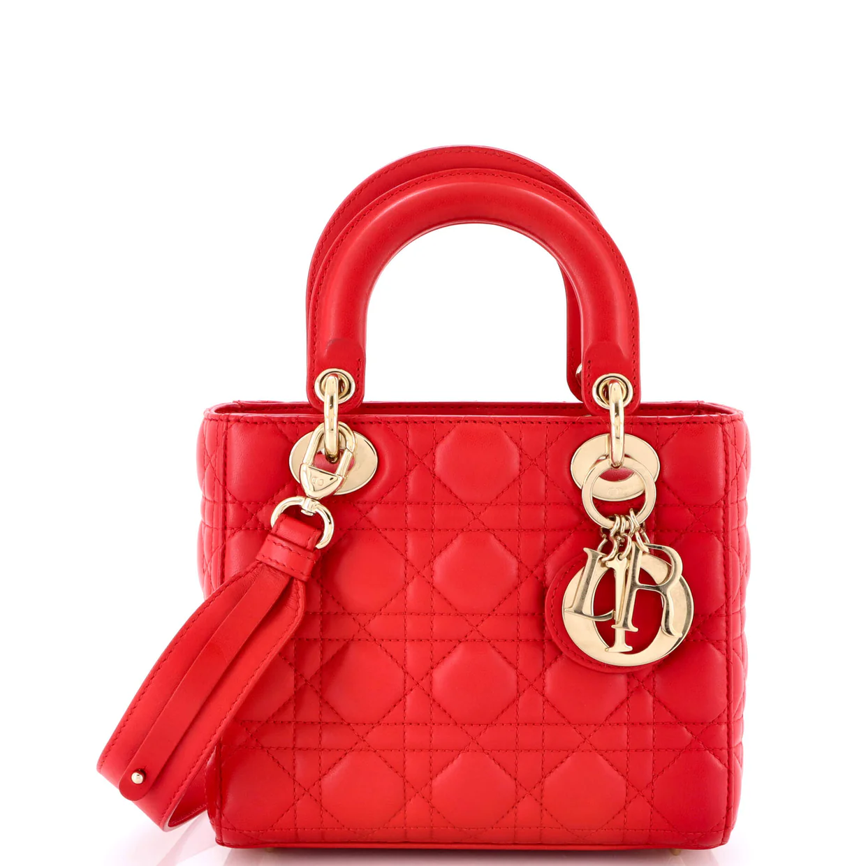 My ABCDior Lady Dior Bag Cannage Quilt Leather Small - Deep Luxury