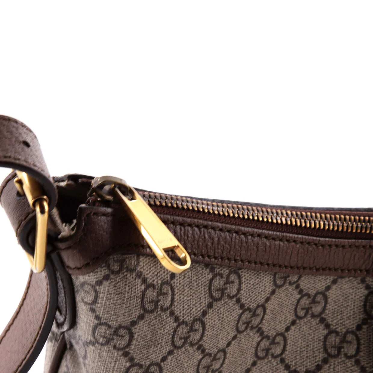 Ophidia Half Moon Hobo GG Coated Canvas Small - Deep Luxury