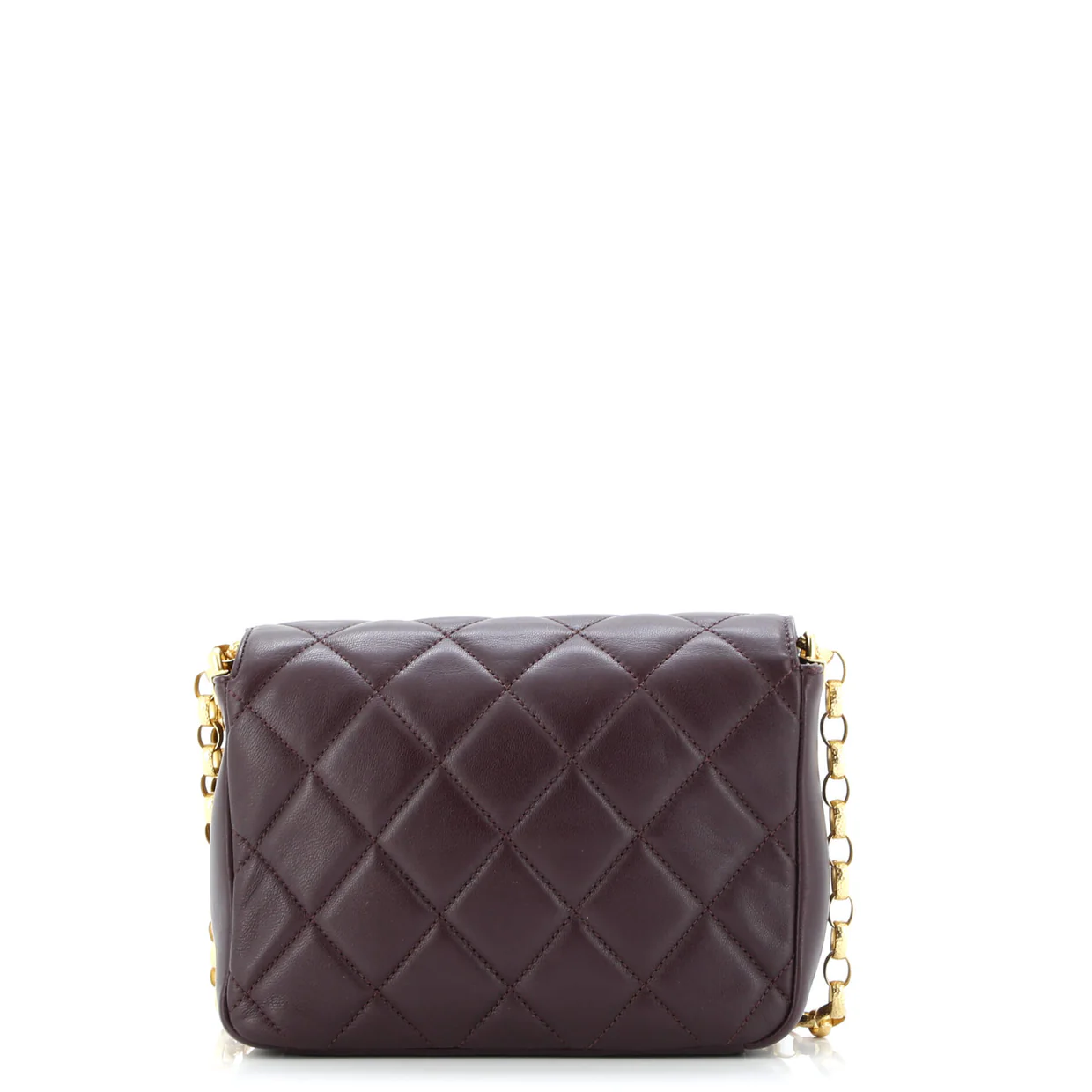 CC Coin Chain Flap Bag Quilted Lambskin Medium - Deep Luxury