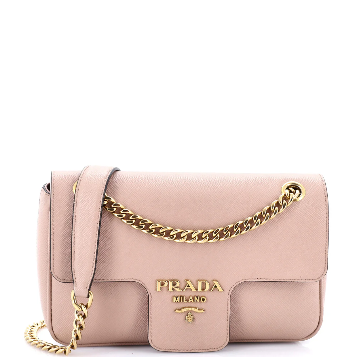 Pattina Flap Shoulder Bag Saffiano Leather Small - Deep Luxury