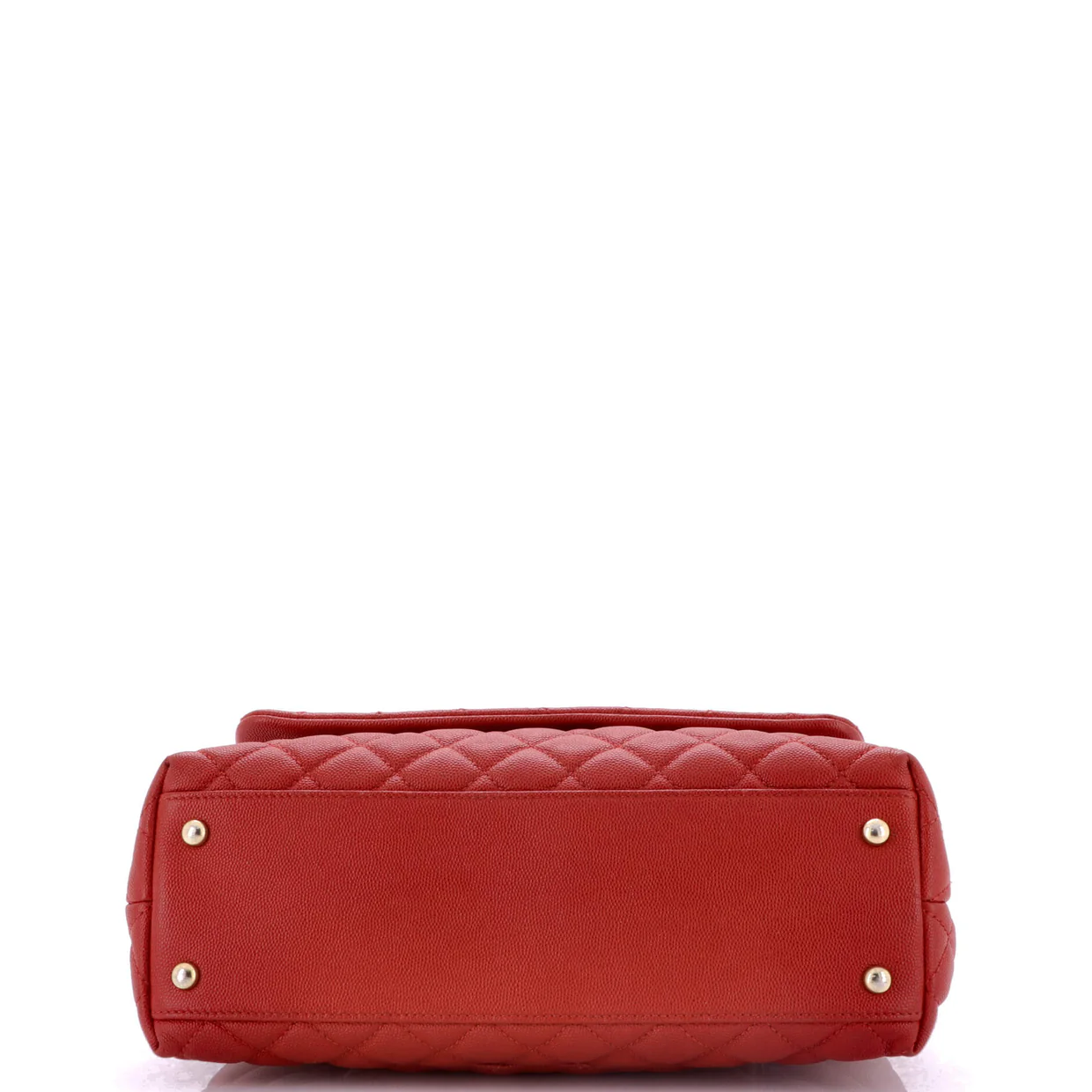 Coco Top Handle Bag Quilted Caviar Small - Deep Luxury