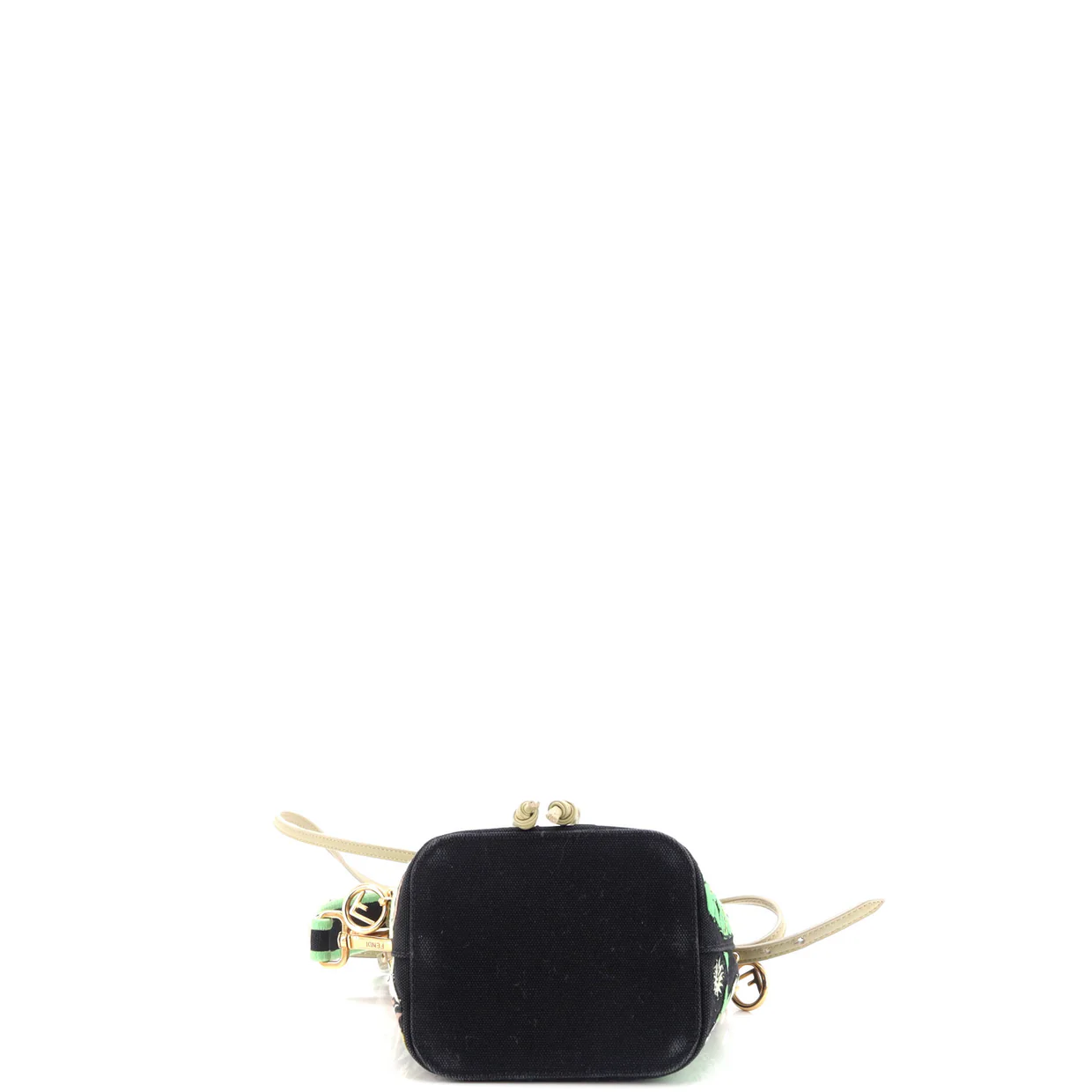 Mon Tresor Bucket Bag Embroidered Canvas Mini - Deep Luxury