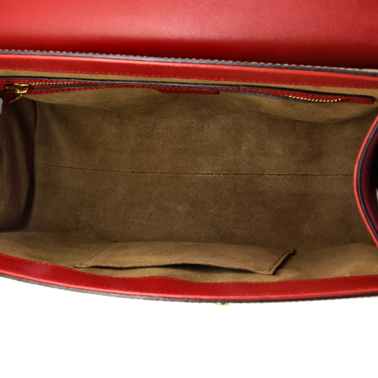 Padlock Top Handle Bag GG Coated Canvas and Leather Small - Deep Luxury