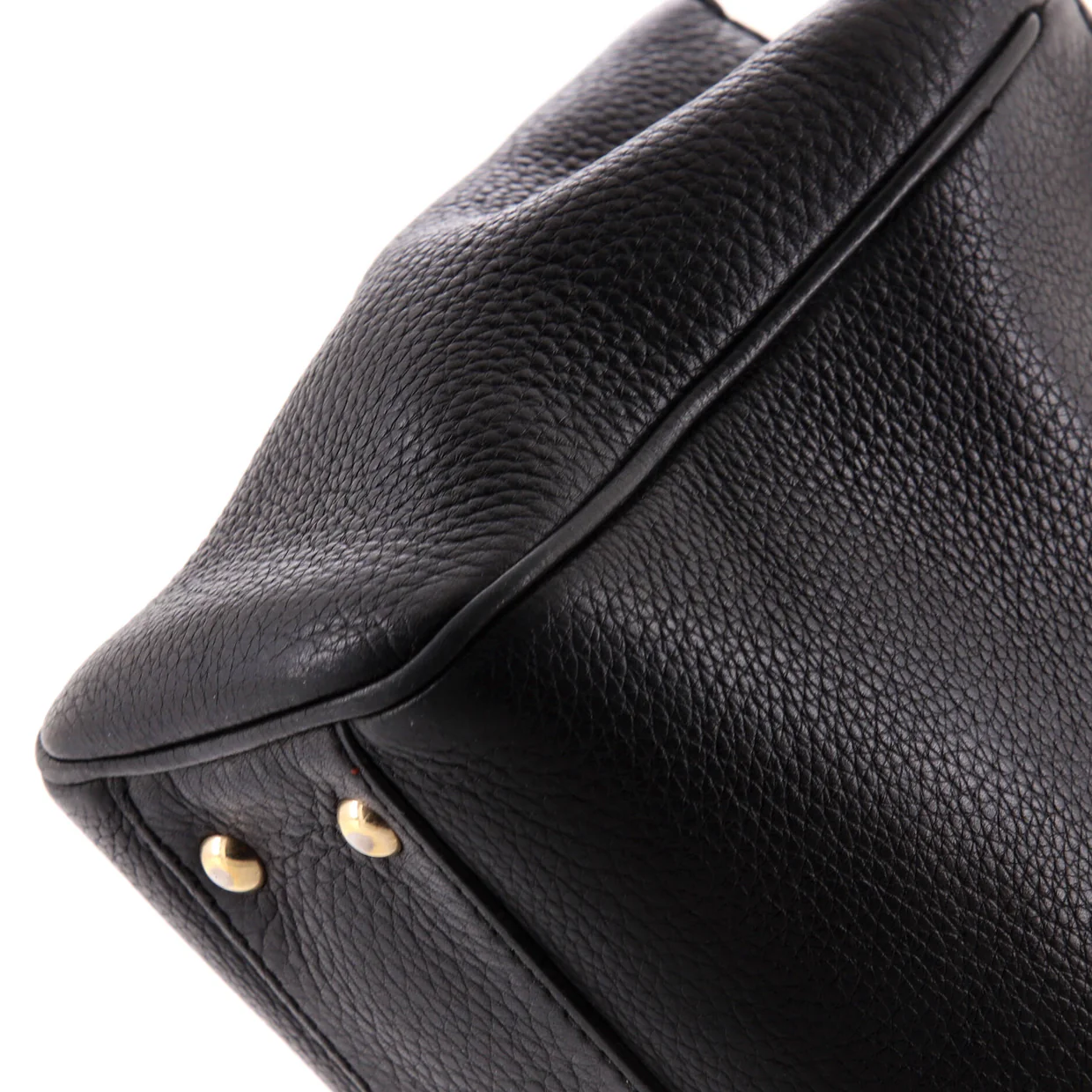 Bamboo Shopper Tote Leather Mini - Deep Luxury