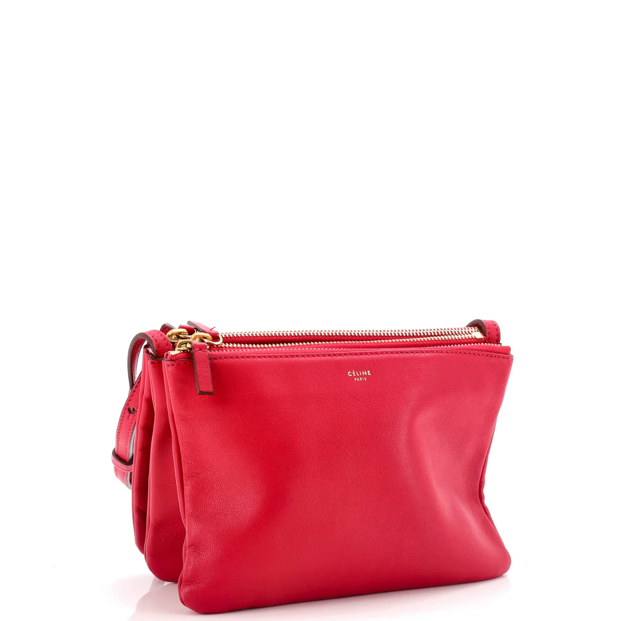 Trio Crossbody Bag Leather Small - Deep Luxury