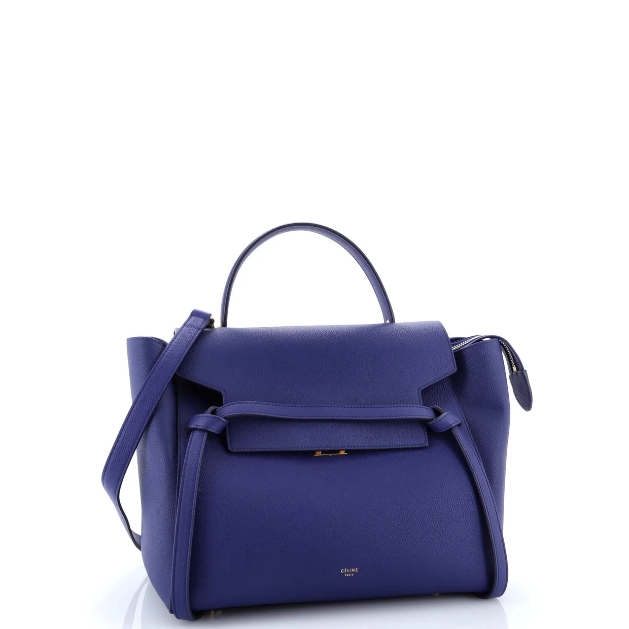 Belt Bag Textured Leather Mini - Deep Luxury