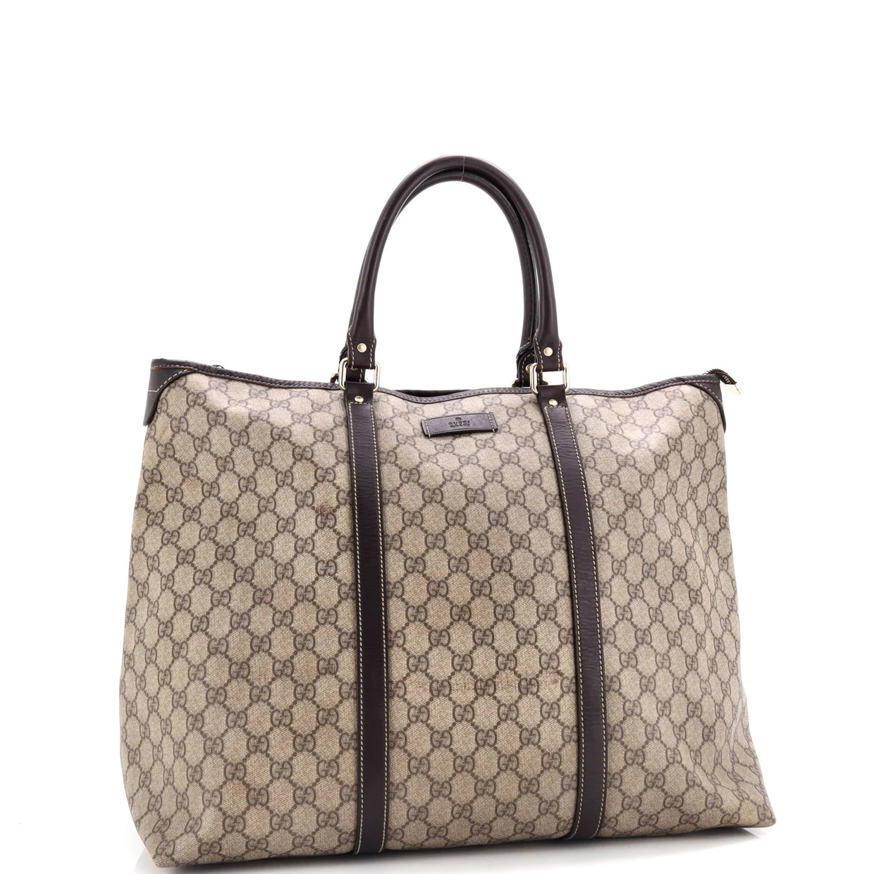 Joy Zip Top Tote GG Coated Canvas Medium - Deep Luxury