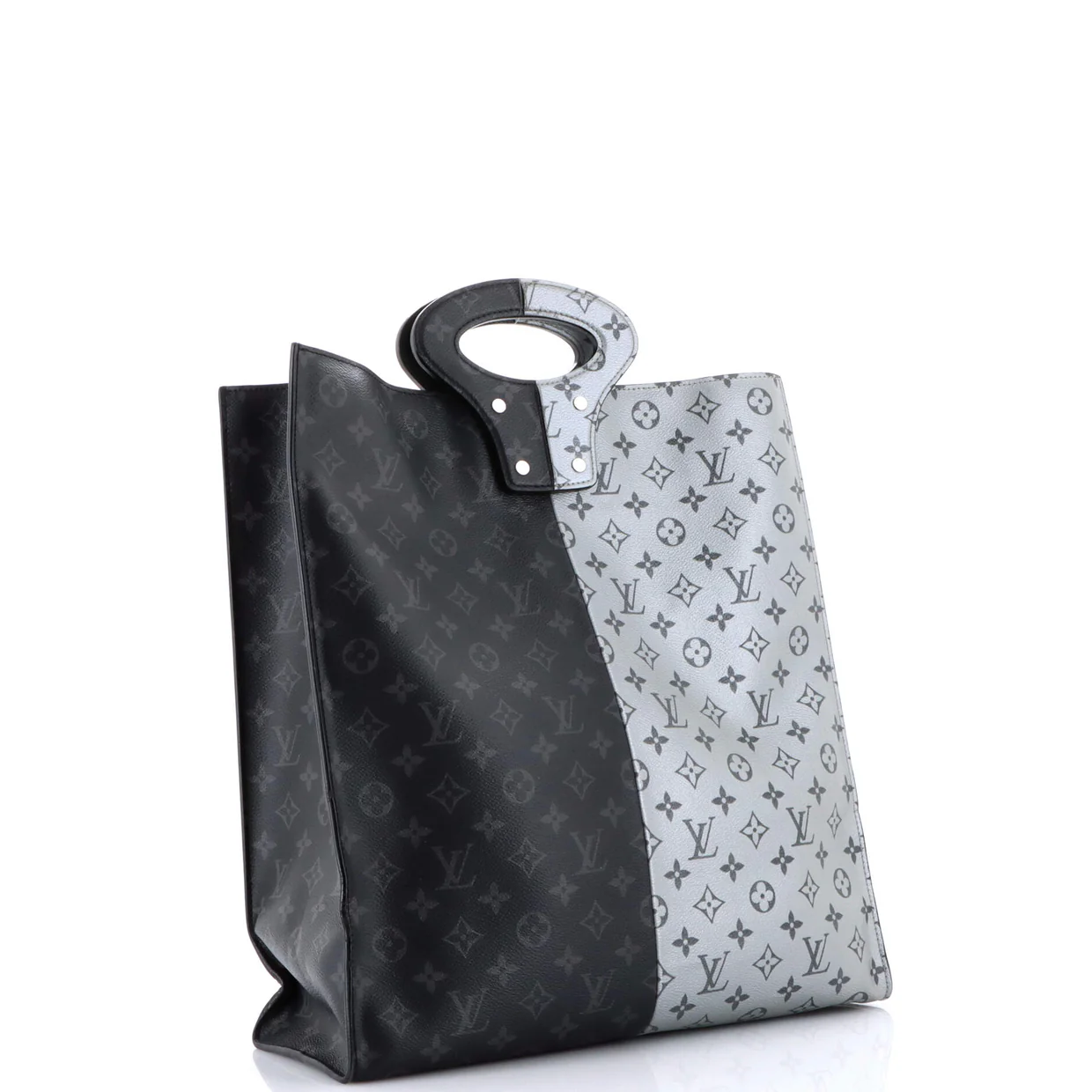 North South Tote Monogram Eclipse Split Canvas - Deep Luxury